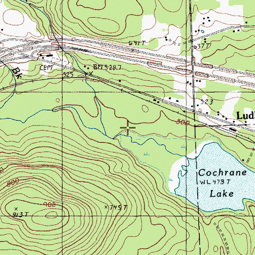 Topographic Map of Dunn Brook, ME