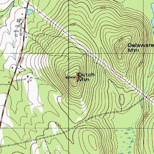 Topographic Map of Dutch Mountain, ME