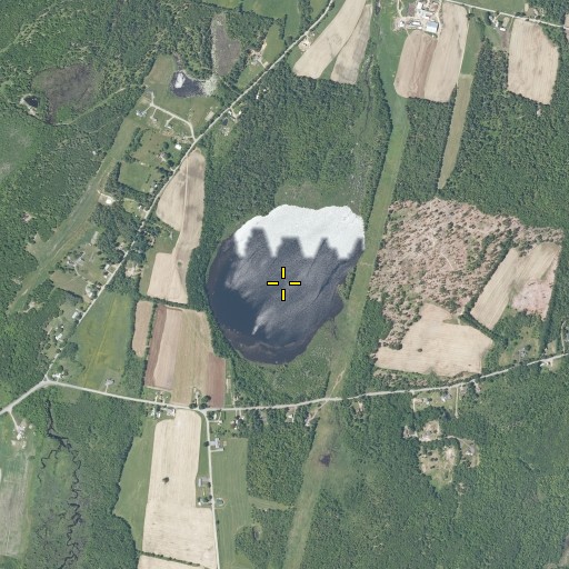 Aerial/Satellite Image of Dutton Pond, ME