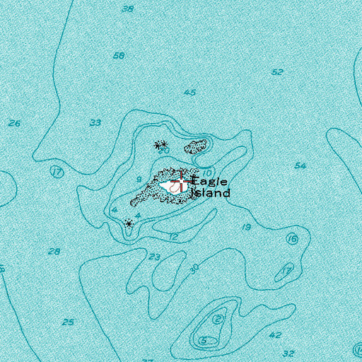 Topographic Map of Eagle Island, ME