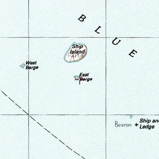 Topographic Map of East Barge, ME