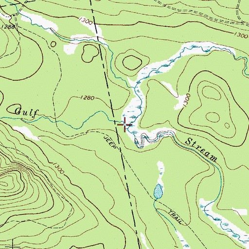 Topographic Map of East Branch Gulf Stream, ME