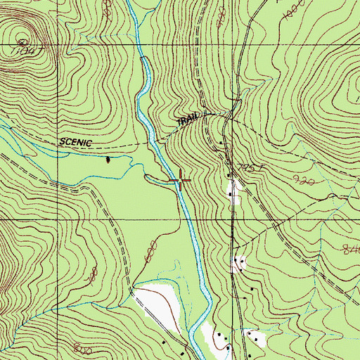 Topographic Map of East Branch Piscataquis River, ME