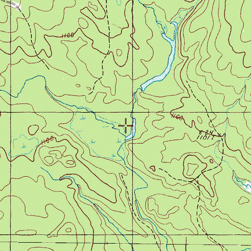 Topographic Map of East Branch Salmon Stream, ME