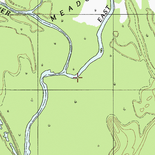 Topographic Map of East Branch Sebasticook River, ME