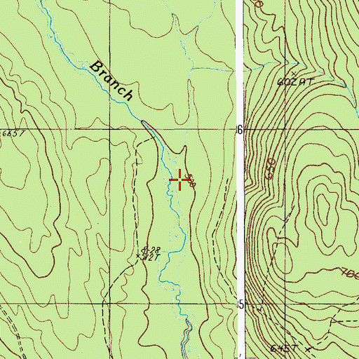 Topographic Map of East Branch Swift Brook, ME