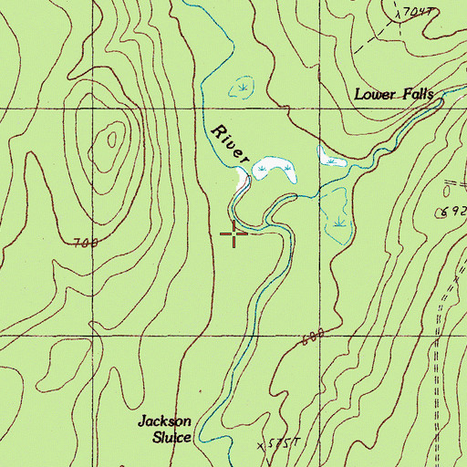 Topographic Map of East Hastings Brook, ME