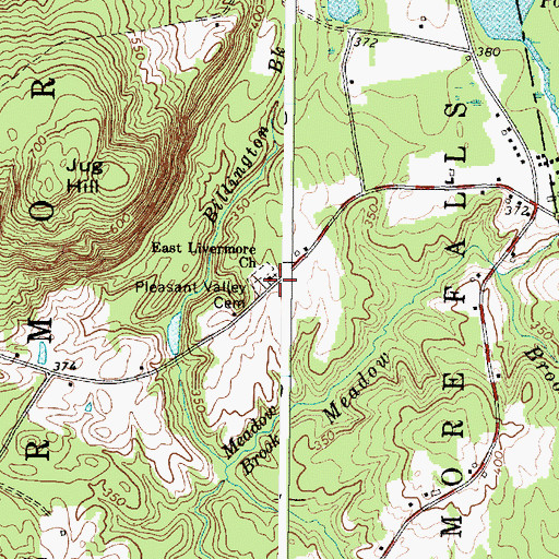 Topographic Map of East Livermore Church, ME
