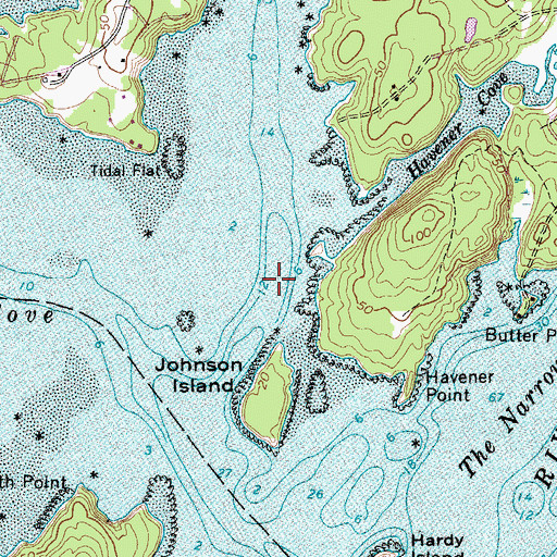 Topographic Map of Eastern Branch, ME
