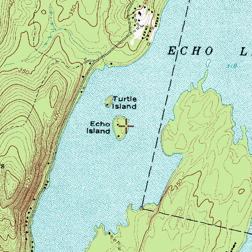 Topographic Map of Echo Island, ME