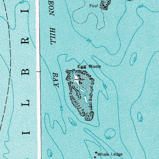 Topographic Map of Egg Rock, ME
