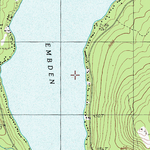 Topographic Map of Embden Pond, ME