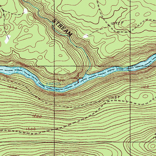 Topographic Map of Enchanted Stream, ME