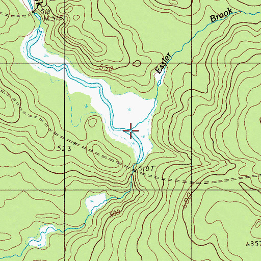 Topographic Map of Essler Brook, ME