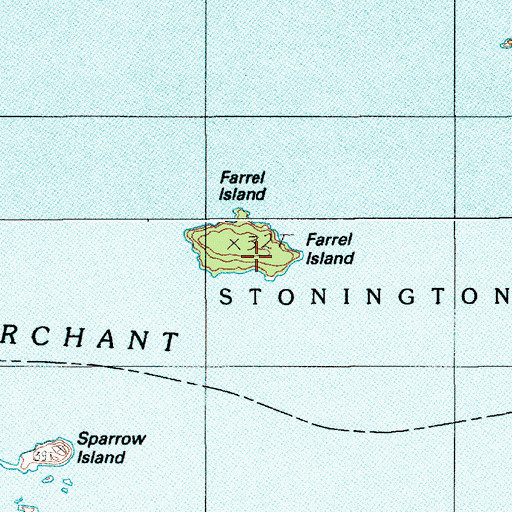 Topographic Map of Farrel Island, ME