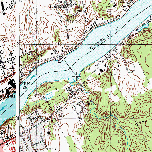 Topographic Map of Felts Brook, ME