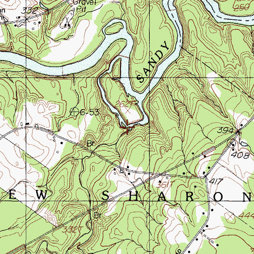 Topographic Map of Fillibrown Brook, ME