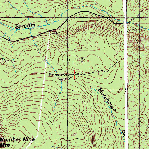 Topographic Map of Finnemore Camp, ME