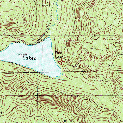 Topographic Map of Fire Wardens Camp, ME
