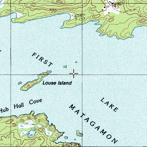 Topographic Map of First Lake, ME