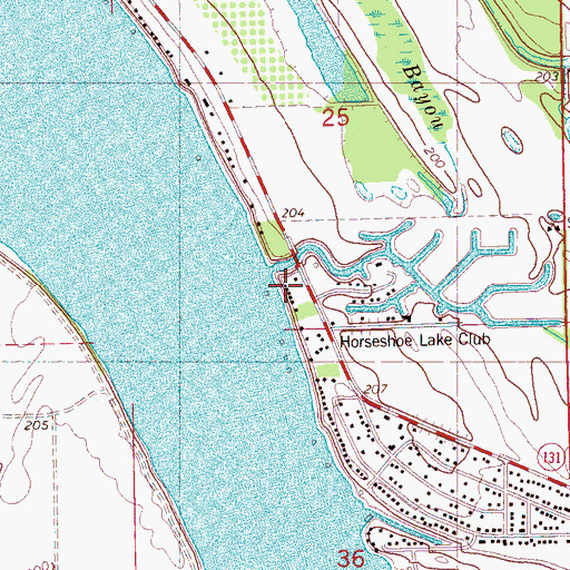 Topographic Map of Zanones Camp, AR