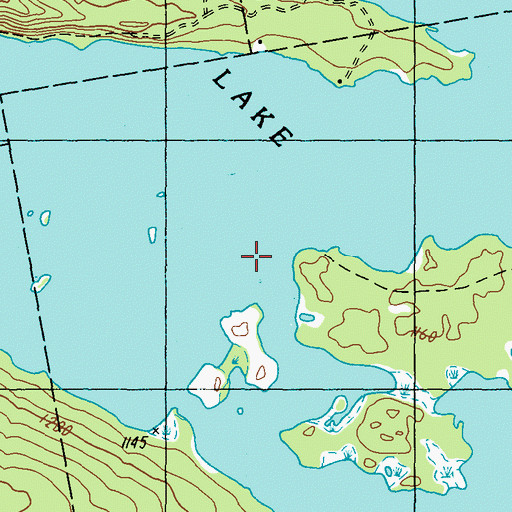 Topographic Map of Flagstaff Lake, ME