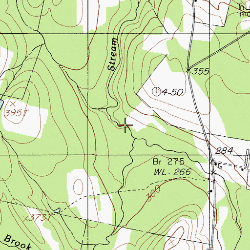Topographic Map of Fly Brook, ME
