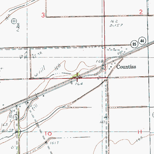 Topographic Map of Zion Hill Church, AR