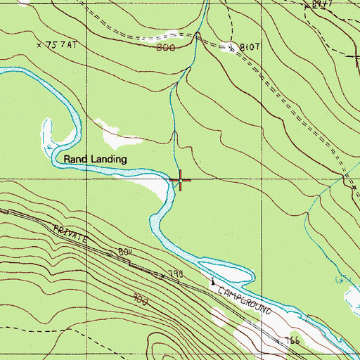 Topographic Map of Foster-Rand Brook, ME