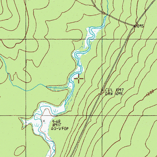Topographic Map of Fox Brook, ME