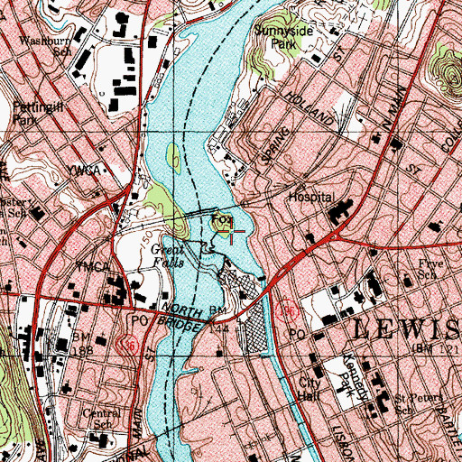 Topographic Map of Fox Island, ME