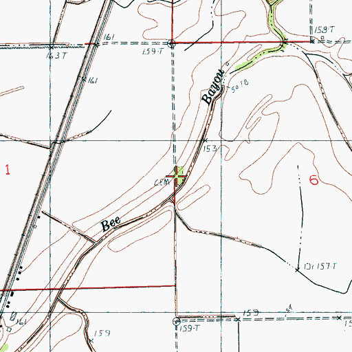 Topographic Map of Zion Traveler Cemetery, AR