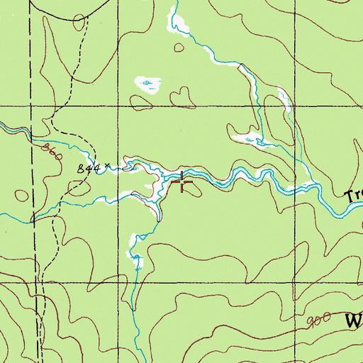 Topographic Map of Frazier Brook, ME