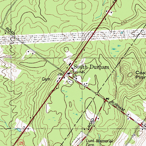 Topographic Map of Friends Church, ME