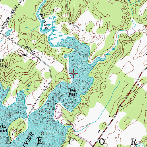 Topographic Map of Frost Gully Brook, ME