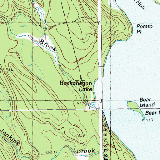 Topographic Map of Frye Camp (historical), ME