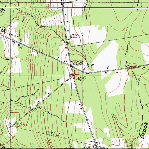 Topographic Map of Gale School, ME