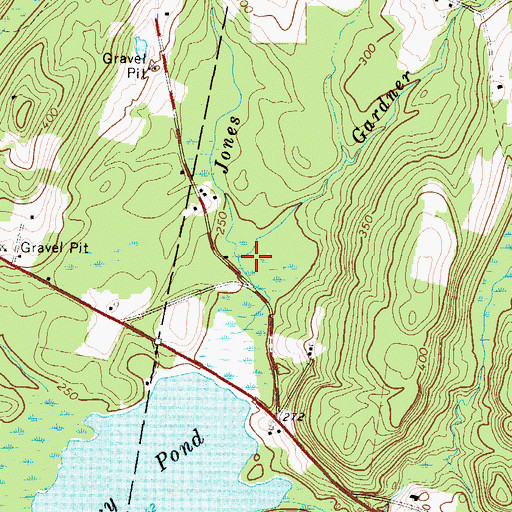 Topographic Map of Gardner Brook, ME