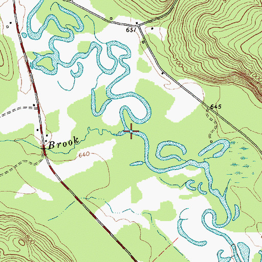 Topographic Map of Gardner Brook, ME