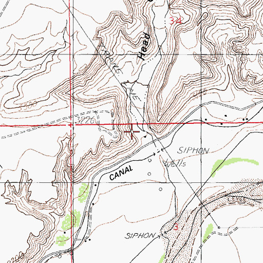 Topographic Map of Head Canyon, AZ