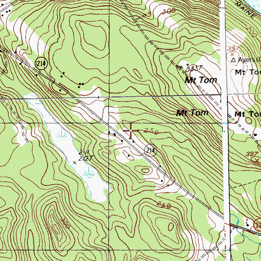 Topographic Map of Gardner School, ME