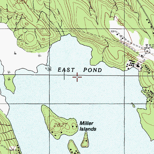 Topographic Map of Gates Island, ME