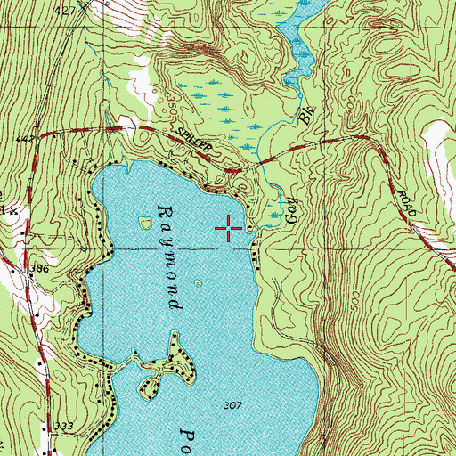 Topographic Map of Gay Brook, ME