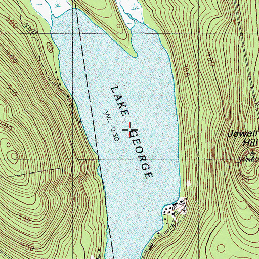 Topographic Map of Lake George, ME