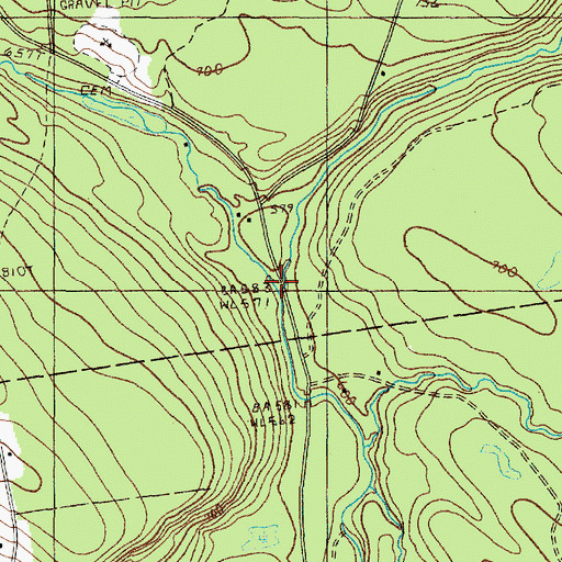 Topographic Map of Gilkey Brook, ME