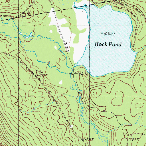 Topographic Map of Gold Brook, ME