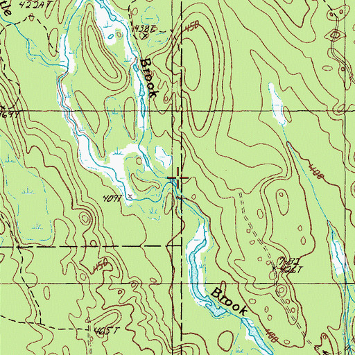 Topographic Map of Gonya Brook, ME