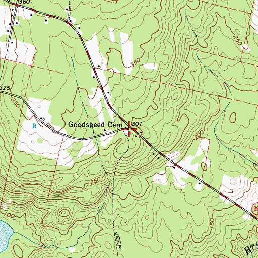 Topographic Map of Goodspeed Cemetery, ME