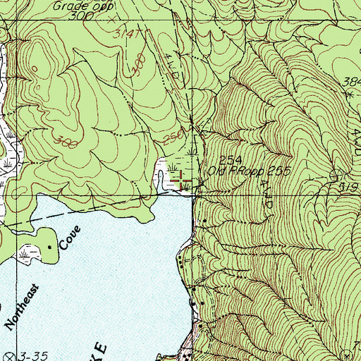 Topographic Map of Goodwin Brook, ME