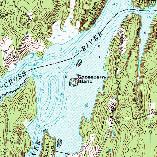 Topographic Map of Gooseberry Island, ME